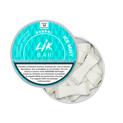 LIK BAR POUCHES - ICE MINT SACCHETTI NICOTINATI - 8 e 14 Nicotina