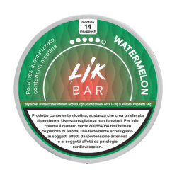 LIK BAR POUCHES - WATERMELON SACCHETTI NICOTINATI - 8 e 14 Nicotina