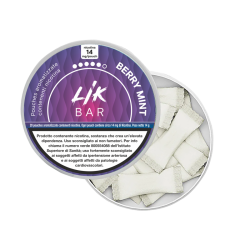 LIK BAR POUCHES - BERRY MINT SACCHETTI NICOTINATI - 8 e 14 Nicotina